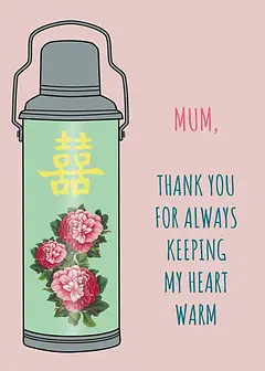 Vaccum Flask Mothers Day - Pink
