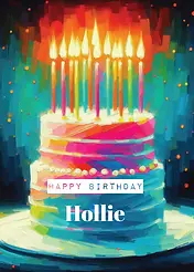 Bright Birthday Candles - Name Editable