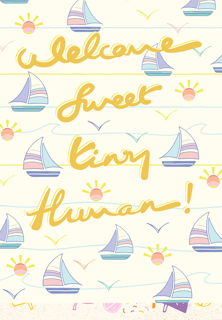 Sailboats - Welcome Sweet Tiny Human