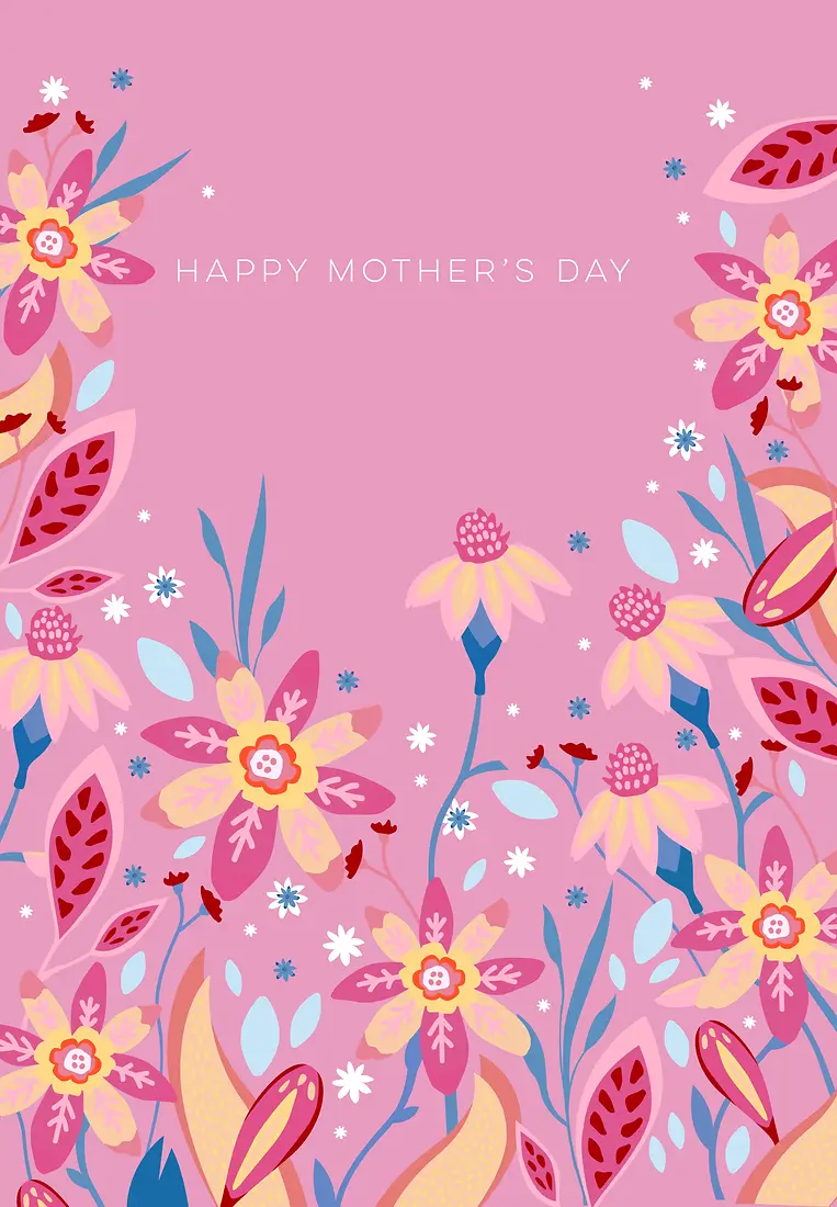 Tropical Pink Floral Mother’s Day