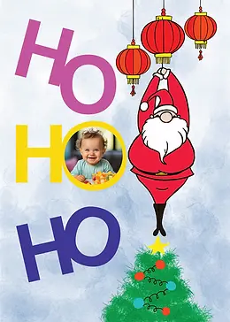 Santa and Lanterns Photo Upload