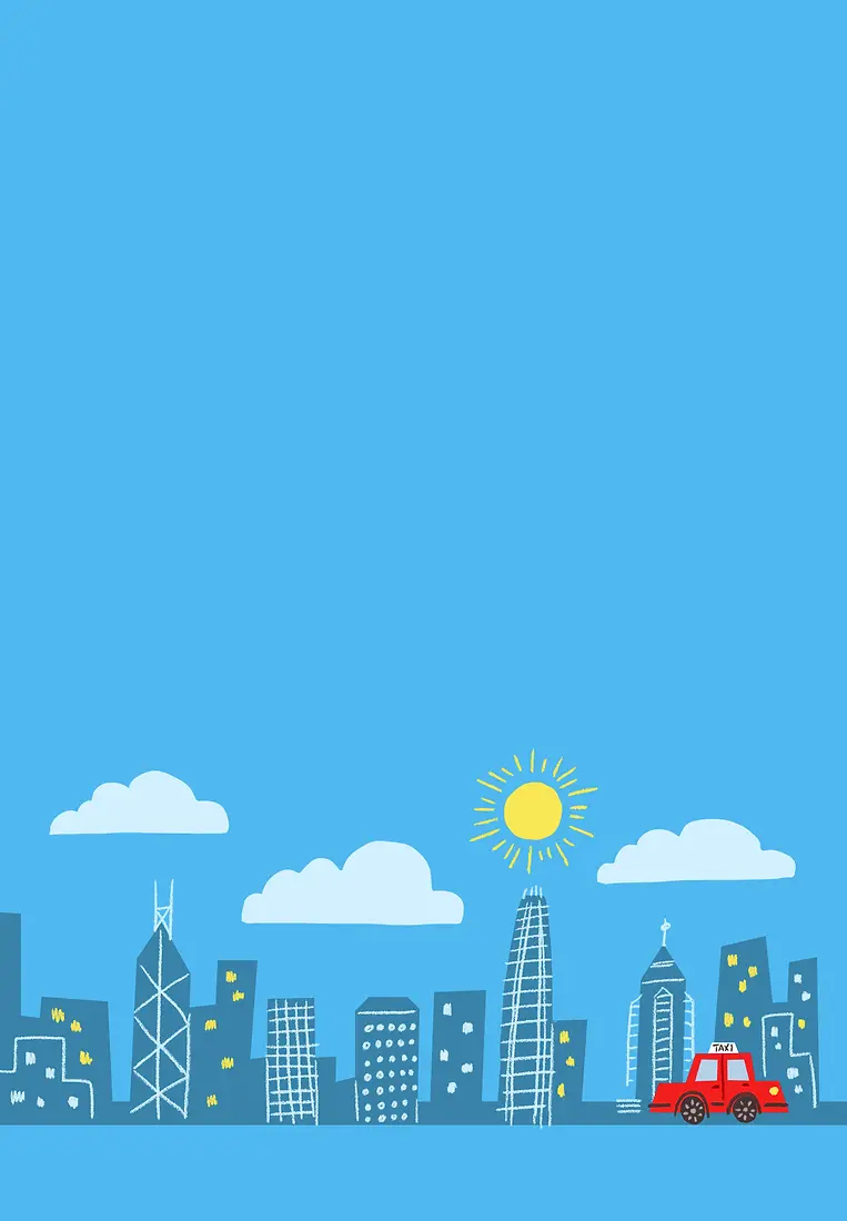 Hong Kong Blue Skyline