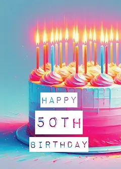 50th Birthday Candles