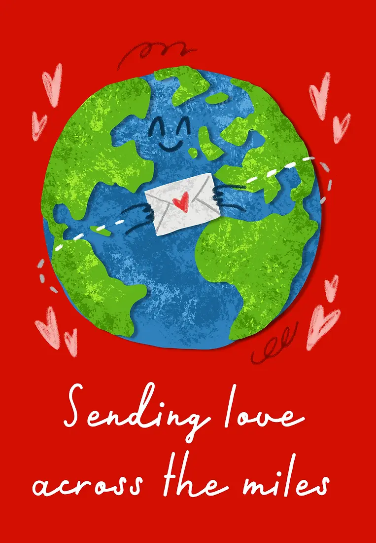 Sending Love Across The Miles (Red)