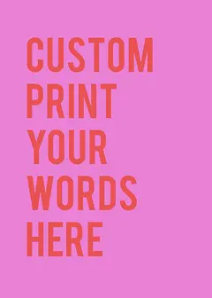 Personalised Card by Biscuitmoon Designs - Pink background to personalisation word