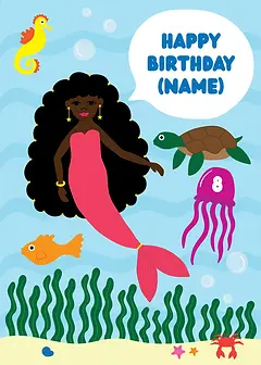 Pink Mermaid - Customisable