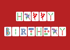 Birthday Mahjong Tiles