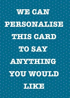 Cheerful Just A Note Card by Biscuitmoon Designs - Deep teal background decorated with light teal polka dots, creating a vibrant and modern aesthetic