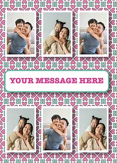 Stylish Card by Liz Fry Design - Presents an engaging layout featuring a colorful pattern
