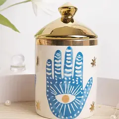 REFRESH ME Evil Eye with Hand Candle Pot