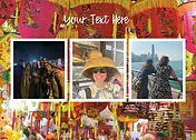  Customisable Nostalgia Card by ViewThroughJen'sLens - illustration depicting a vibrant scene filled with assorted colorful lanterns hanging overhead, creating a lively and festive atmosphere