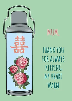 Vaccum Flask Mothers Day - Green