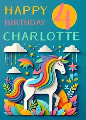 Unicorn Child Birthday