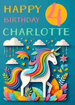 Unicorn Child Birthday