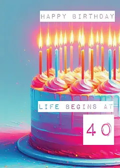 40th Birthday Candles