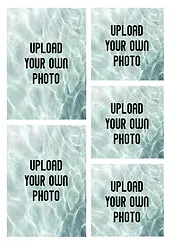 Customisable Photo Upload Card -  5 photos