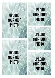 Customisable Photo Upload Card -  5 photos
