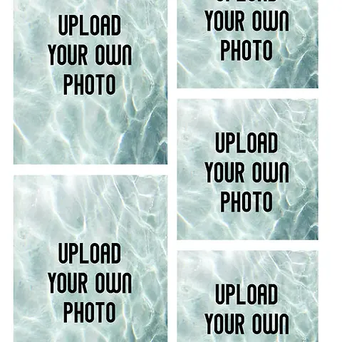 Customisable Photo Upload Card -  5 photos
