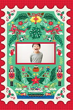 Festive Christmas Hong Kong Red - Photo Upload