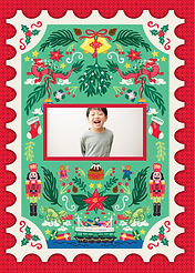 Festive Christmas Hong Kong Red - Photo Upload