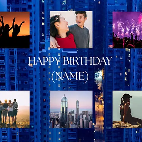 High Rise Multi Frame Birthday