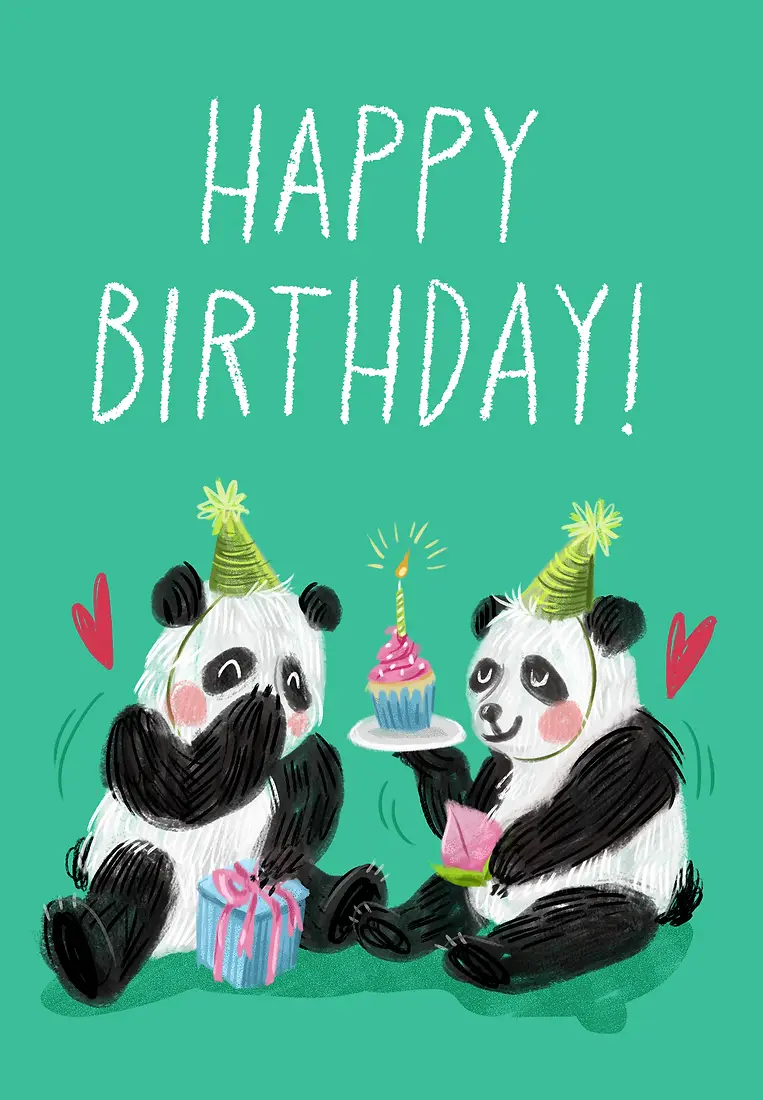 Twin Panda Birthday