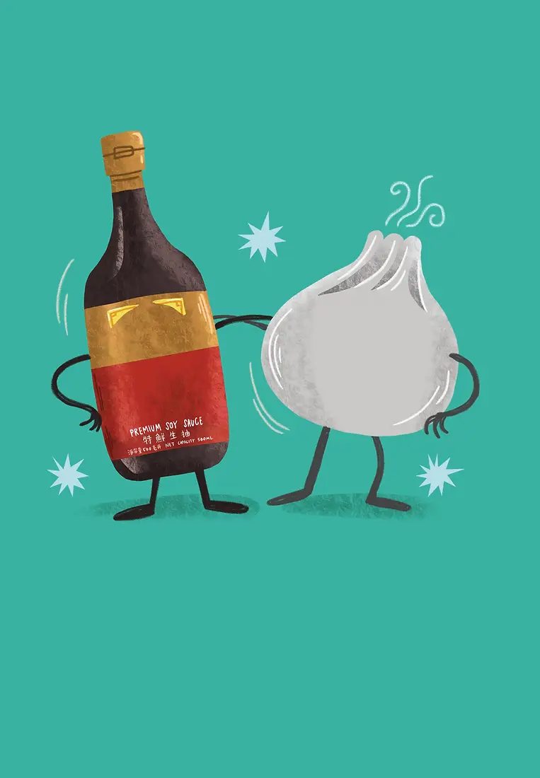 Dumpling & Soy Sauce - Teal