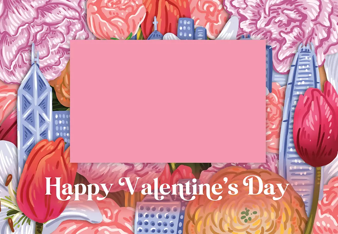 Valentine's Flower Frame