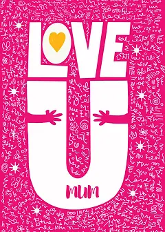 Love You - White & Pink