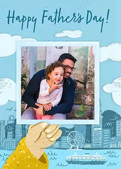 Happy Father's Day - Skyline Polaroid