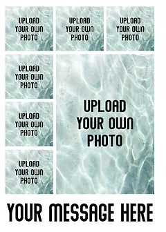 Customisable Photo Upload Card -  7 photos