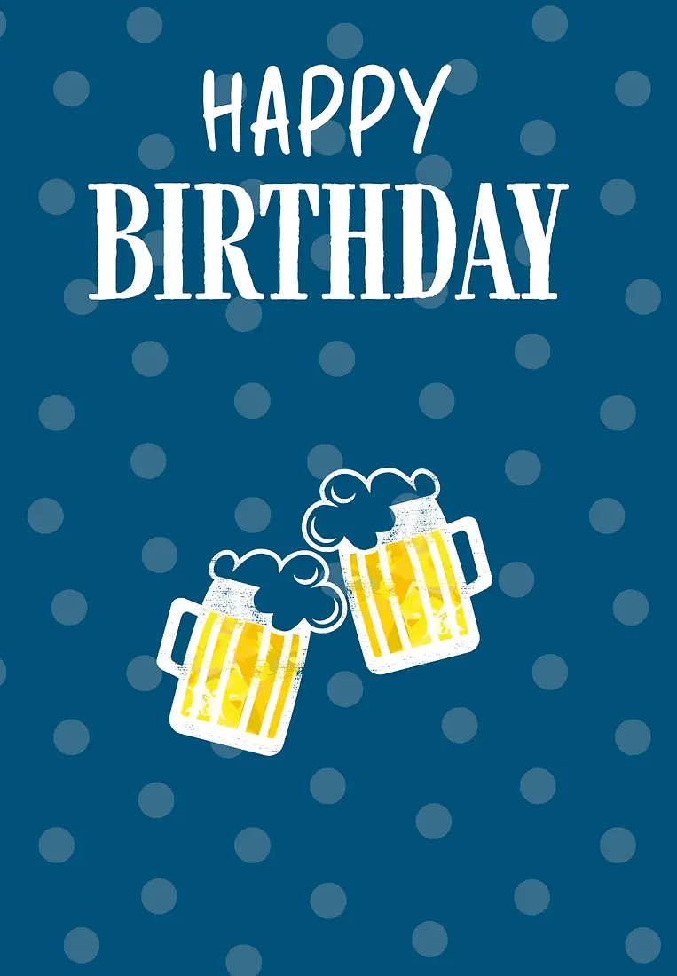 Birthday Polka Dots Beer