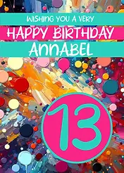 Happy Birthday Paint Spatters