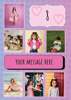 Customisable Photo Upload - 7 photos + text