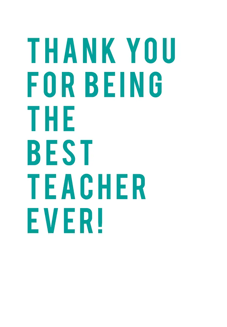Best Teacher Ever