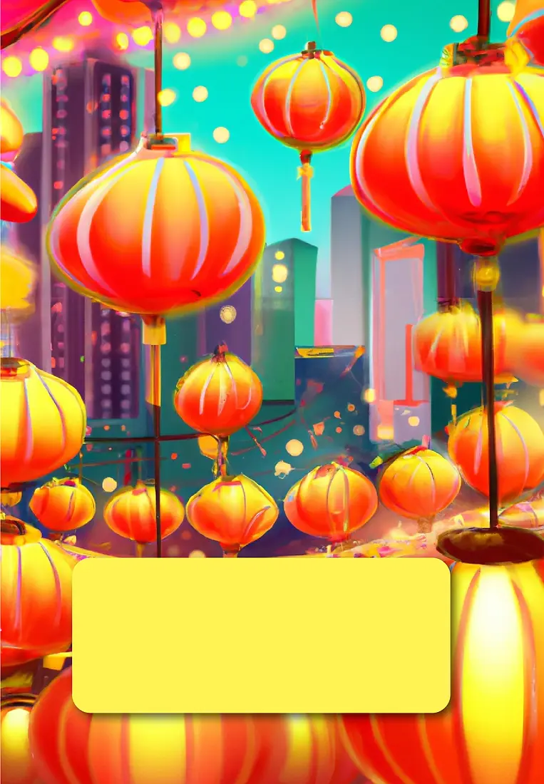 Orange Lanterns CNY - Personalised
