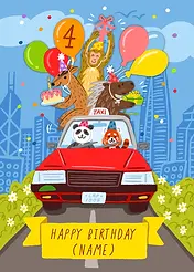 Taxi Birthday Party - Personalise