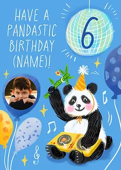 Have A Pandastic Birthday - Blue