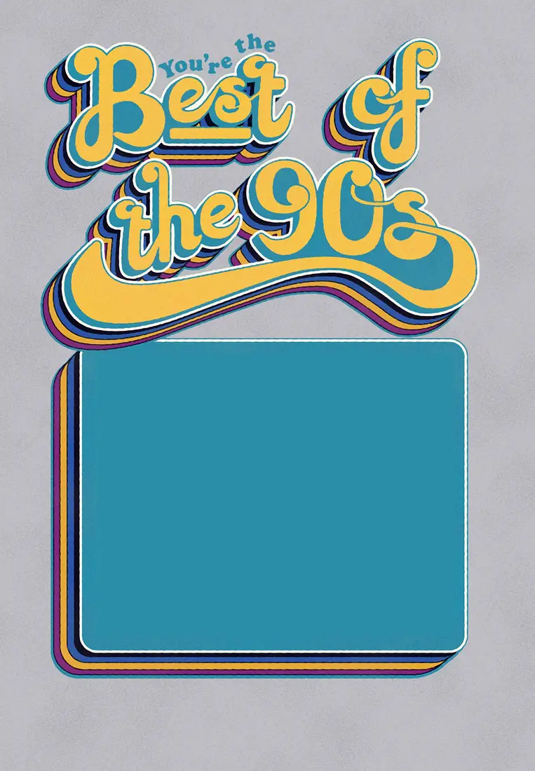 Best of the 90s Teal - Customisable