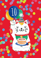 Lucky Cat Birthday Personalise