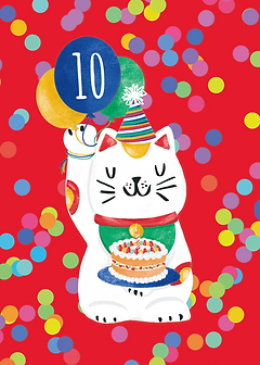 Lucky Cat Birthday Personalise
