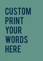Personalised Card by Biscuitmoon Designs - Green background to custom words
