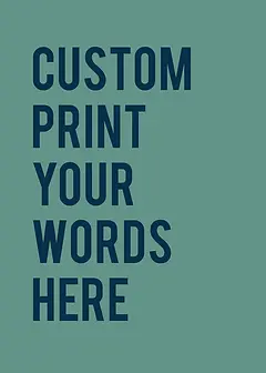 Personalised Card by Biscuitmoon Designs - Green background to custom words