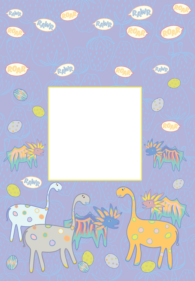 Roary Dino Friends Purple - Customisable