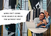 Personalised Photo Card by Crafy Bitch - 'Work isn’t going to be nearly as much fun without you!' text, and abstract cityscape background