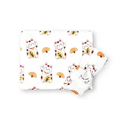 Organic Bamboo Blend Swaddle - Lucky Cat