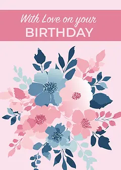 Watercolour Floral Birthday