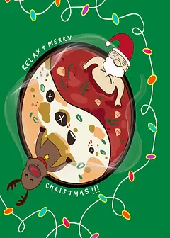 Santa In Hot Pot