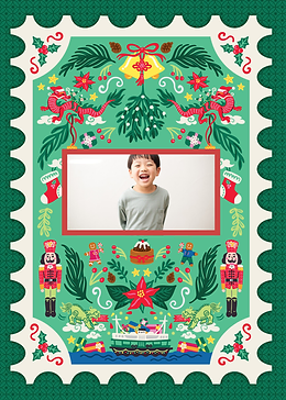 Festive Christmas Hong Kong Green - Photo Upload