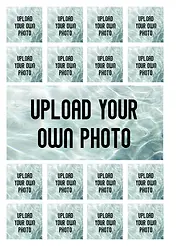 Customisable Photo Upload Card -  17 photos